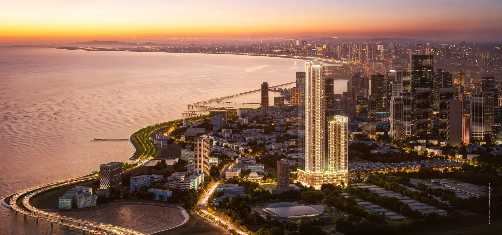 Godrej Trilogy Worli — seafront residential towers off Dr. Annie Besant Road